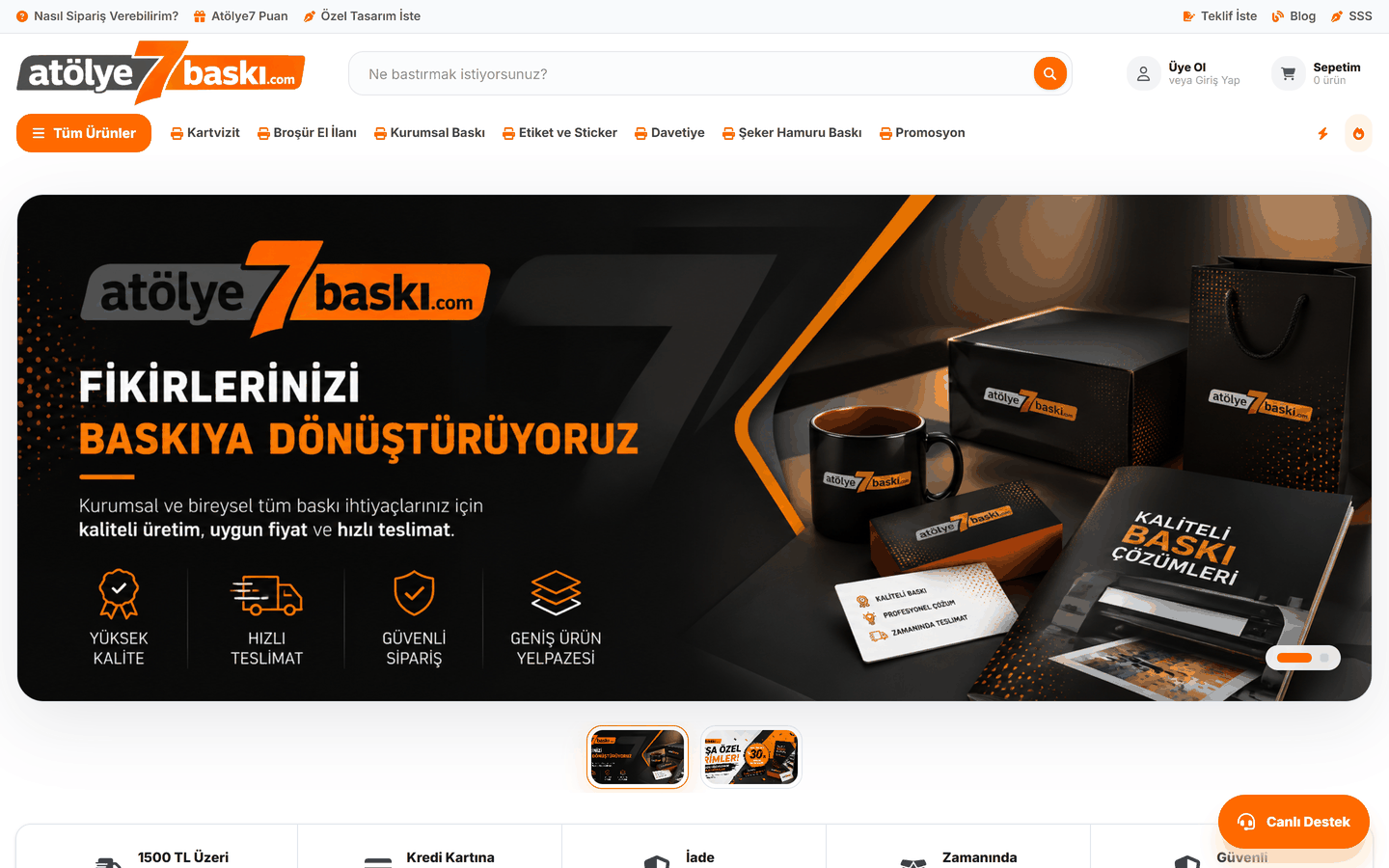 Atölye7 Baskı ekranı